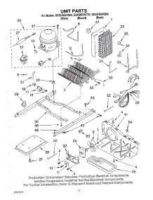 11 - Unit parts for Whirlpool Refrigerator GD5SHAXKB02 from AppliancePartsPros.com
