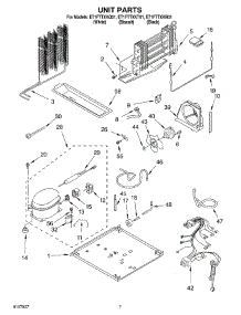 04 - Unit parts for Whirlpool Refrigerator ET1FTTXKT01 from AppliancePartsPros.com