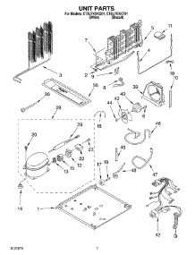04 - Unit parts for Whirlpool Refrigerator ET8LFKXKT01 from AppliancePartsPros.com