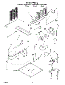 04 - Unit parts for Whirlpool Refrigerator ET8CHKXKT01 from AppliancePartsPros.com