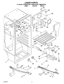 03 - Liner parts for Whirlpool Refrigerator ET8BPKXKT00 from AppliancePartsPros.com