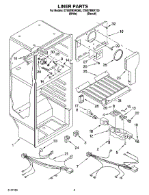 03 - Liner Parts parts for Whirlpool Refrigerator ET8GTMXKT00 from AppliancePartsPros.com