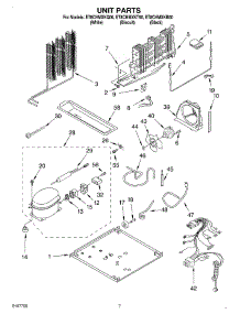04 - Unit parts for Whirlpool Refrigerator ET8CHMXKT00 from AppliancePartsPros.com
