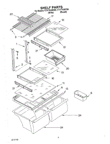 05 - Shelf, Optional parts for Whirlpool Refrigerator ET1FTKXKQ00 from AppliancePartsPros.com