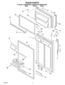 02 - Door parts for Whirlpool Refrigerator ET8CHKXKQ00 from AppliancePartsPros.com
