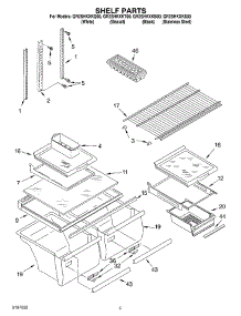 03 - Shelf parts for Whirlpool Refrigerator GR2SHKXKQ00 from AppliancePartsPros.com