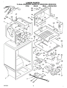 02 - Liner parts for Whirlpool Refrigerator GR9SHKXKQ00 from AppliancePartsPros.com