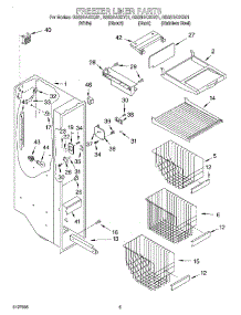 04 - Freezer Liner parts for Whirlpool Refrigerator GS6SHAXKS01 from AppliancePartsPros.com