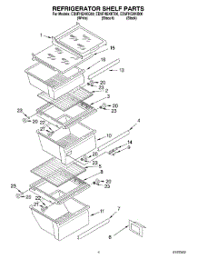 03 - Refrigerator Shelf parts for Whirlpool Refrigerator ED5FHGXKQ00 from AppliancePartsPros.com