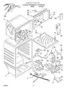 03 - Liner parts for Whirlpool Refrigerator 2VET20NKJN01 from AppliancePartsPros.com