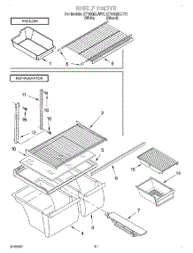 06 - Shelf, Optional parts for Whirlpool Refrigerator ET18NMXJW01 from AppliancePartsPros.com