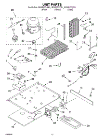 09 - Unit parts for Whirlpool Refrigerator GD25BFCHW01 from AppliancePartsPros.com