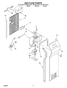 10 - Air Flow parts for Whirlpool Refrigerator GD25BFCHW01 from AppliancePartsPros.com