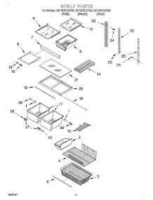 07 - Shelf, Optional parts for Whirlpool Refrigerator GB18DKXJW00 from AppliancePartsPros.com