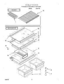 05 - Shelf, Optional parts for Whirlpool Refrigerator ET18TKXJN00 from AppliancePartsPros.com