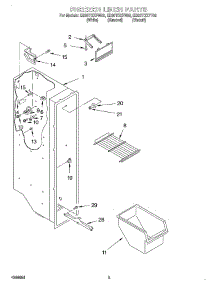 03 - Freezer Liner parts for Whirlpool Refrigerator ED20TQXFW02 from AppliancePartsPros.com
