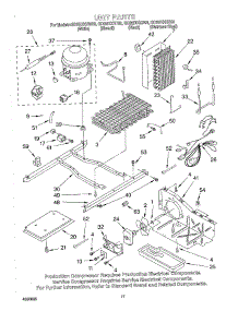 11 - Unit parts for Whirlpool Refrigerator GD25DIXHW00 from AppliancePartsPros.com