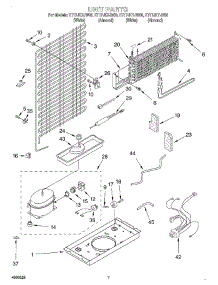 04 - Unit parts for Whirlpool Refrigerator ET17JKYJW00 from AppliancePartsPros.com
