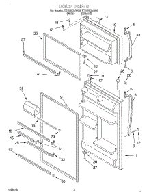 02 - Door parts for Whirlpool Refrigerator ET18NKXJN00 from AppliancePartsPros.com