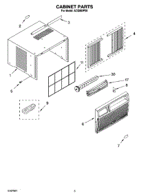 03 - Cabinet Parts parts for Whirlpool Air Conditioner ACQ082PS0 from AppliancePartsPros.com