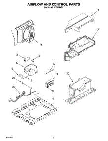 02 - Air Flow And Control Parts parts for Whirlpool Air Conditioner ACQ128XS0 from AppliancePartsPros.com