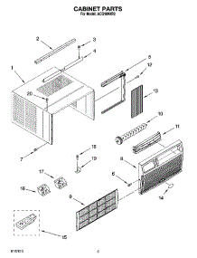 03 - Cabinet Parts parts for Whirlpool Air Conditioner ACQ189XR2 from AppliancePartsPros.com