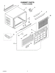 03 - Cabinet Parts parts for Whirlpool Air Conditioner ACQ189XM0 from AppliancePartsPros.com