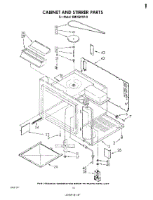 06 - Cabinet And Stirrer parts for Whirlpool Oven RM288PXP0 from AppliancePartsPros.com