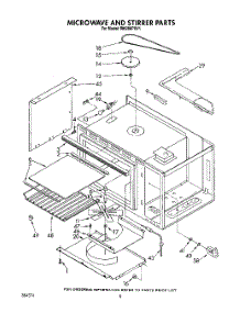 06 - Microwave And Stirrer parts for Whirlpool Oven RM288PXV1 from AppliancePartsPros.com