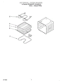 05 - Internal Oven parts for Whirlpool Oven RBD305PDQ7 from AppliancePartsPros.com