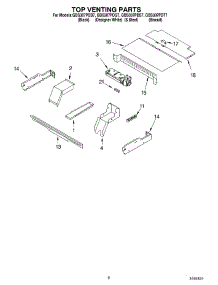 05 - Top Venting, Optional parts for Whirlpool Oven GBS307PDQ7 from AppliancePartsPros.com