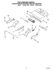 05 - Top Venting Parts, Optional Parts parts for Whirlpool Oven RBS245PRB00 from AppliancePartsPros.com