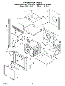 02 - Upper Oven Parts parts for Whirlpool Oven GBD307PRB01 from AppliancePartsPros.com