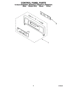 06 - Control Panel Parts parts for Whirlpool Oven RBD305PDS15 from AppliancePartsPros.com