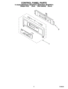 06 - Control Panel Parts parts for Whirlpool Oven GBD307PDB10 from AppliancePartsPros.com