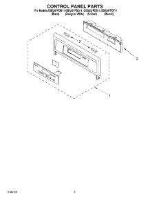 04 - Control Panel Parts parts for Whirlpool Oven GBS307PDB11 from AppliancePartsPros.com