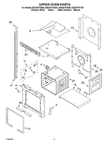 02 - Upper Oven Parts parts for Whirlpool Oven GBD307PDB09 from AppliancePartsPros.com