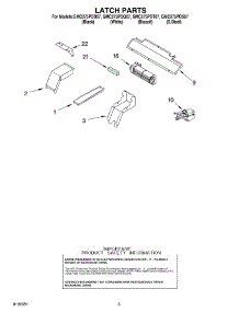 04 - Latch Parts parts for Whirlpool Oven GMC275PDS07 from AppliancePartsPros.com