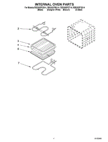 03 - Internal Oven parts for Whirlpool Oven RBS305PDB14 from AppliancePartsPros.com