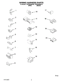 06 - Wiring Harness Parts parts for Whirlpool Washer 1CWTW5590ST0 from AppliancePartsPros.com