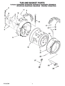 05 - Tub And Basket Parts parts for Whirlpool Washer WFW9400ST00 from AppliancePartsPros.com