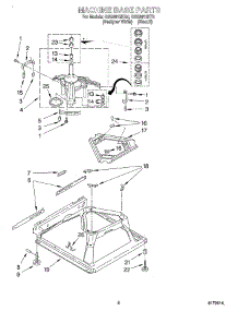 05 - Machine Base parts for Whirlpool Washer GSQ9612KT0 from AppliancePartsPros.com