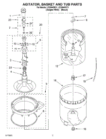 03 - Agitator, Basket And Tub parts for Whirlpool Washer LSQ9645KQ1 from AppliancePartsPros.com