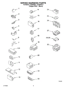 06 - Wiring Harness parts for Whirlpool Washer LSQ9645KQ1 from AppliancePartsPros.com