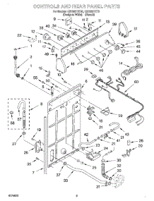 02 - Controls And Rear Panel parts for Whirlpool Washer GSQ9611KQ0 from AppliancePartsPros.com