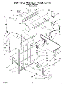 02 - Controls And Rear Panel parts for Whirlpool Washer LSR6332KQ0 from AppliancePartsPros.com