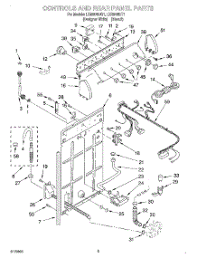 02 - Controls And Rear Panel parts for Whirlpool Washer LXR9445JT1 from AppliancePartsPros.com