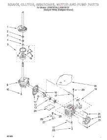 04 - Brake, Clutch, Gearcase, Motor And Pump parts for Whirlpool Washer LSQ9210HQ0 from AppliancePartsPros.com