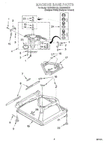05 - Machine Base parts for Whirlpool Washer GSN2000HZ0 from AppliancePartsPros.com