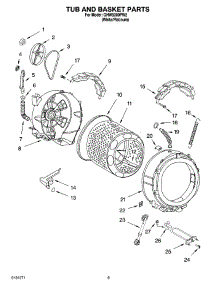 05 - Tub And Basket Parts parts for Whirlpool Washer GHW9300PW2 from AppliancePartsPros.com